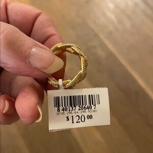 Gold and Silver Chain Link Ring